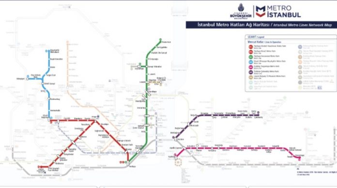 Схема стамбульского метро