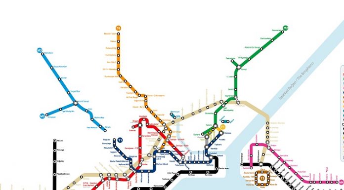 Карта метро Стамбула