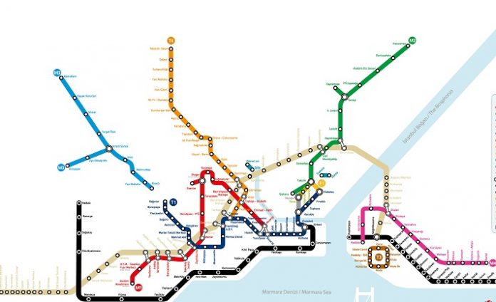 Карта метро Стамбула