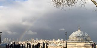 Стамбул в марте - радуга