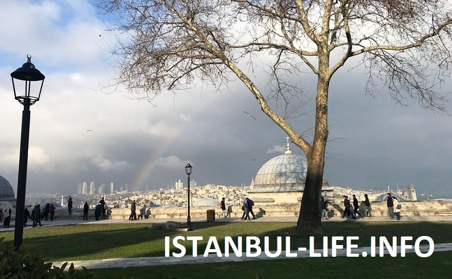 Стамбул в марте - красивая радуга