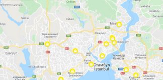 Торговые центры Стамбула на карте