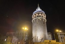 Галата вечером