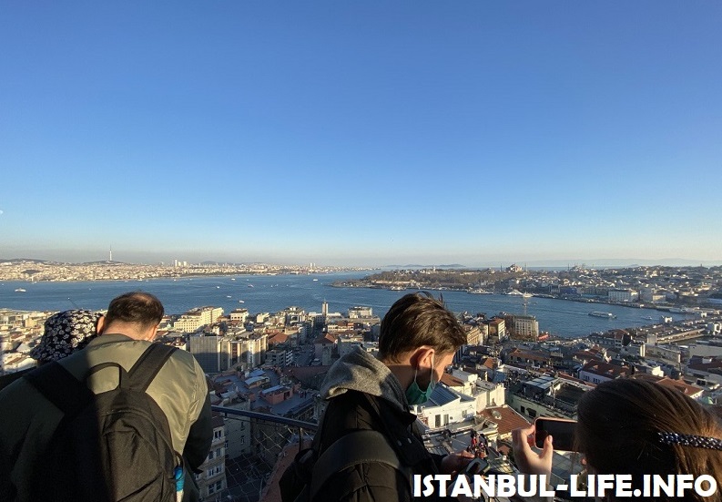 Смотровая площадка Стамбула Галатская башня